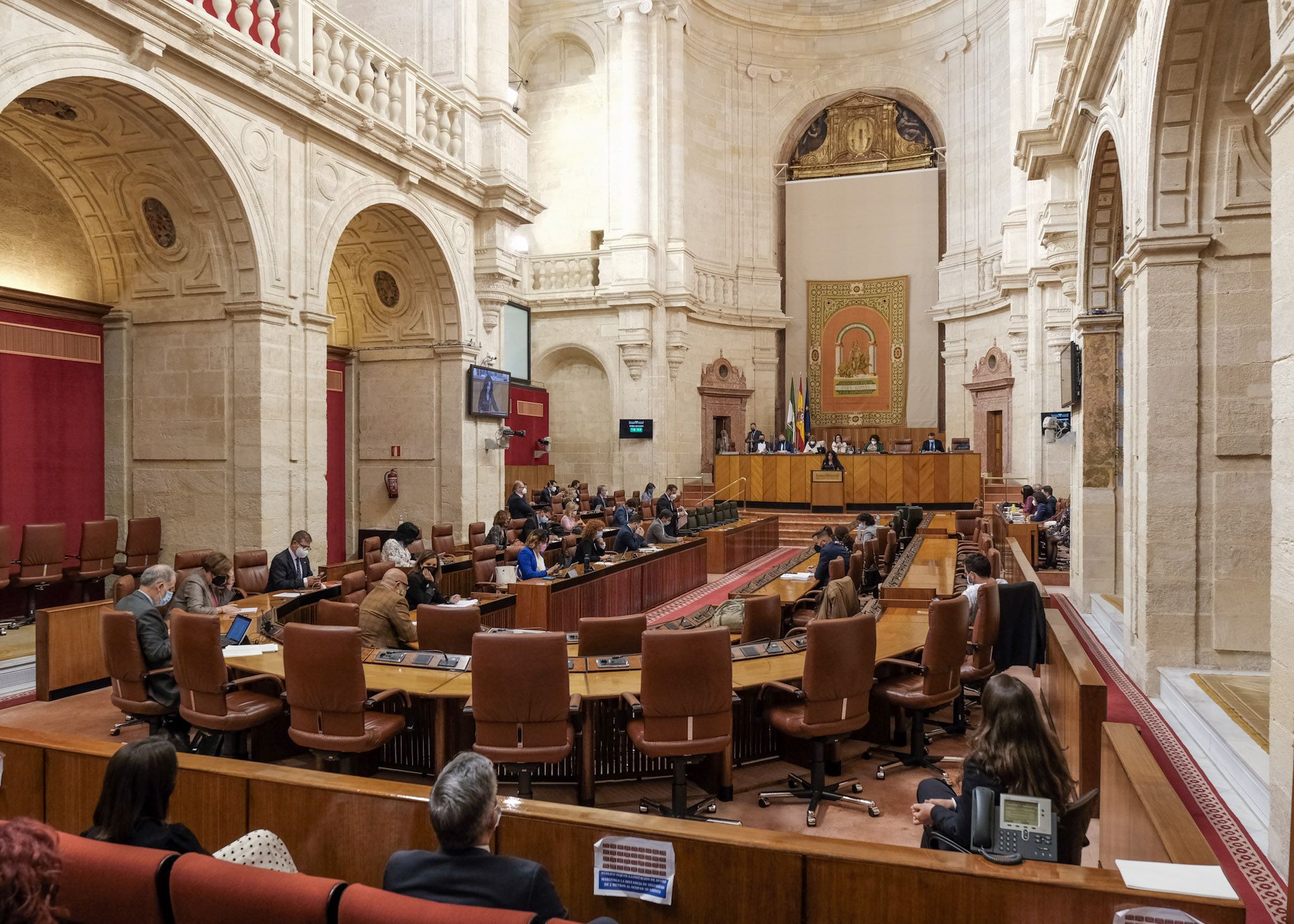  Pleno del Parlamento durante la intervencin de la consejera Roco Ruiz