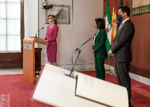  Carmen Nez, durante su discurso de toma de posesin