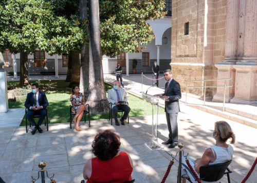  Sergio Romero, portavoz de Ciudadanos, interviene en el acto de homenaje a Blas Infante