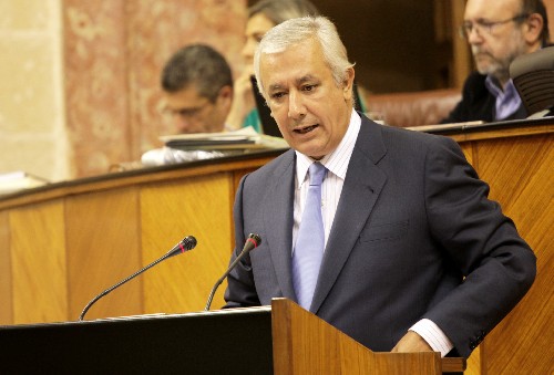 Javier Arenas, presidente del Grupo Popular, en el debate del proyecto de Ley de Presupuesto