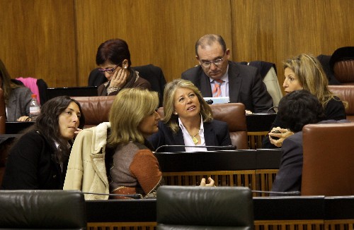 Diputados del Grupo parlamentario Popular, en el Saln de Plenos