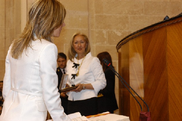 Bibiana Aido, en la constitución del Parlamento de Andalucía