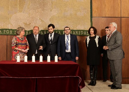 Representantes de las comunidades judas de Andaluca participaron en el acto