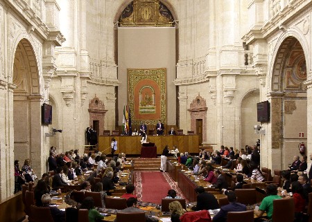 El Pleno del Parlamento, en una de las votaciones de la sesin constitutiva de la X Legislatura