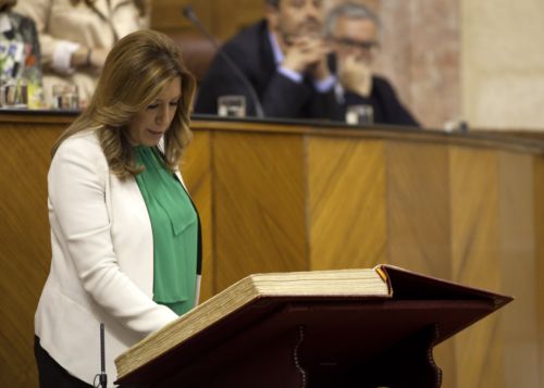 Susana Daz, presidenta de la Junta, jura su cargo como diputada