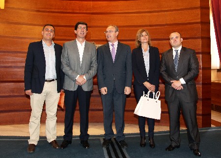 Carlos Hernndez, Juan Marn, Irene Rivera y Julio Daz, de Ciudadanos, participaron en la reunin con el presidente de la Cmara