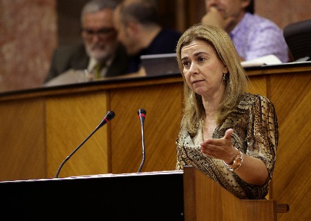 Mara Teresa Ruiz-Sillero, del Grupo Popular, en el debate