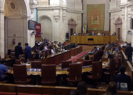 El Pleno del Parlamento, al inicio de la sesin de hoy