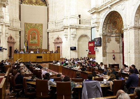 El Pleno durante una de las votaciones de la jornada