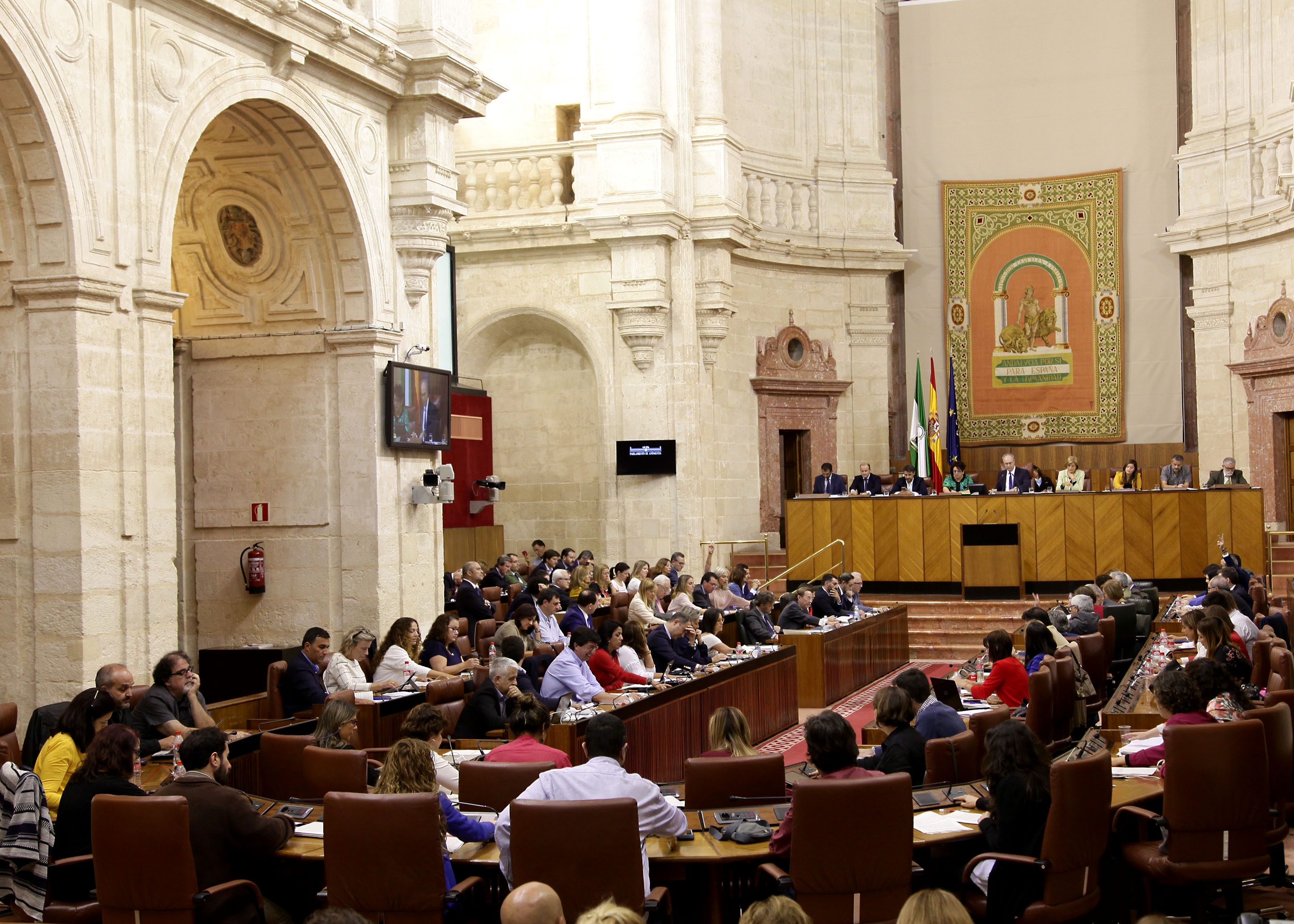 El Pleno del Parlamento, en la votacin de las resoluciones tras el debate sobre el Estado de la Comunidad Autnoma