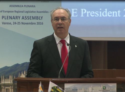 Juan Pablo Durn elegido presidente de la Conferencia de Asambleas Legislativas de las Regiones de Europa