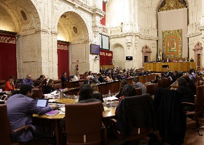 El Pleno del Parlamento, durante una de las votaciones de la sesin