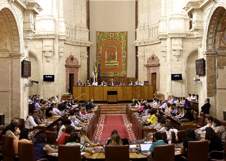 El Pleno del Parlamento de Andaluca, en una de las votaciones de la sesin celebrada esta semana