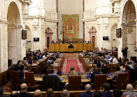 El Saln de Plenos, al inicio del Debate sobre el estado de la Comunidad Autnoma de Andaluca