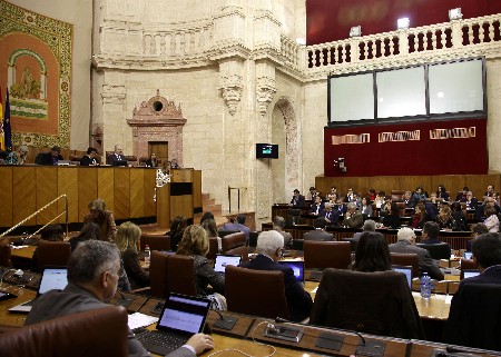 El Pleno del Parlamento asiste a la ltima intervencin de la presidenta de la Junta de Andaluca, Susana Daz, en el Debate sobre el estado de la Comunidad