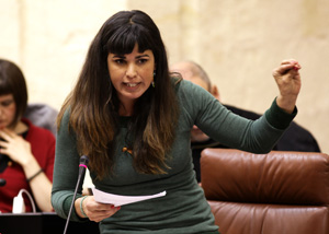 Teresa Rodrguez, portavoz del Grupo parlamentario Podemos