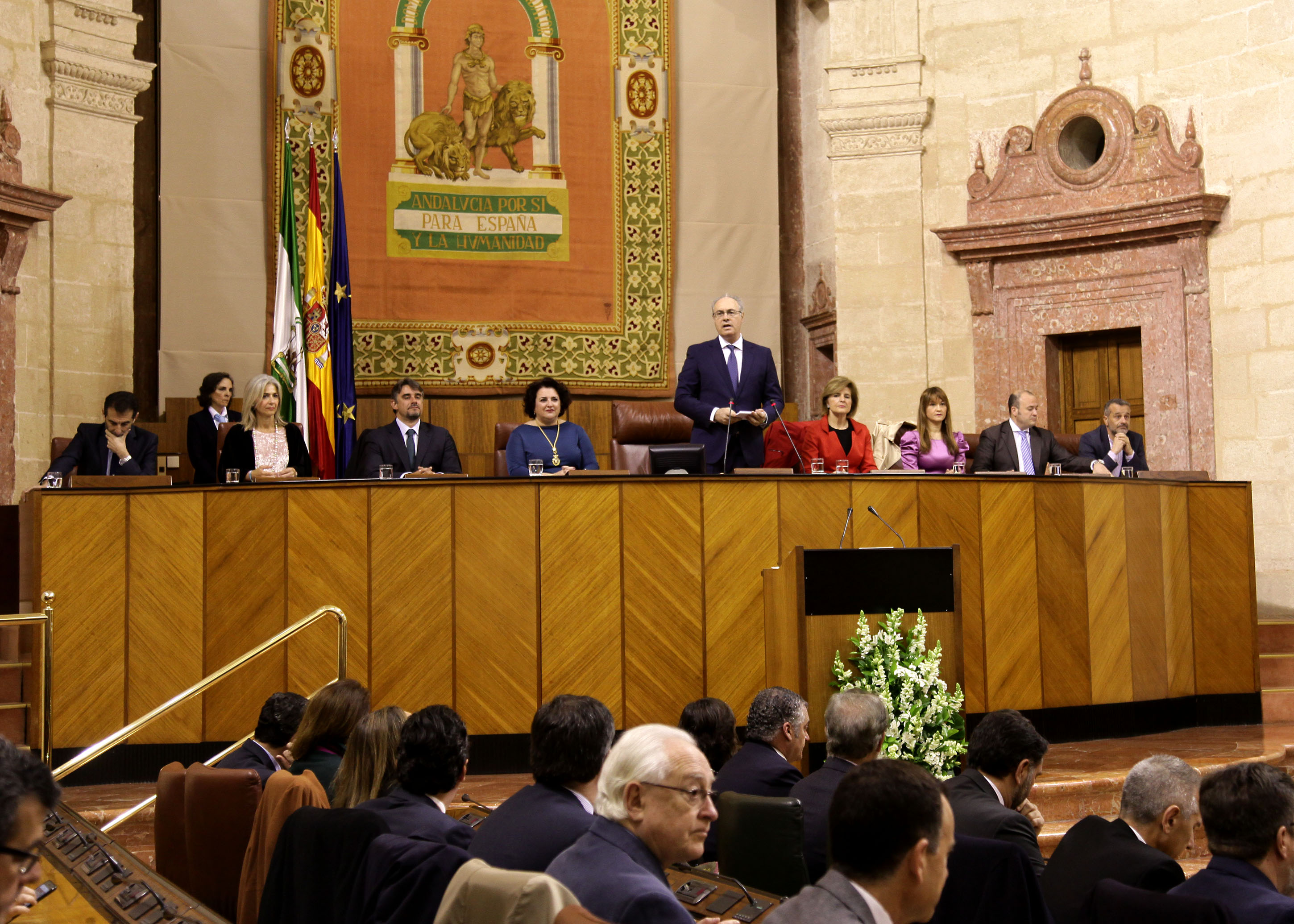 La Mesa del Parlamento, en el Pleno del 28 de Febrero