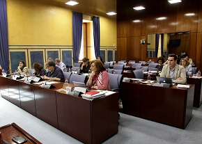 Diputados de la Comisin de Igualdad asisten a la comparecencia de la consejera