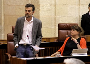 Antonio Mallo, portavoz del Grupo parlamentario IULV-CA, interviene en la sesin de control