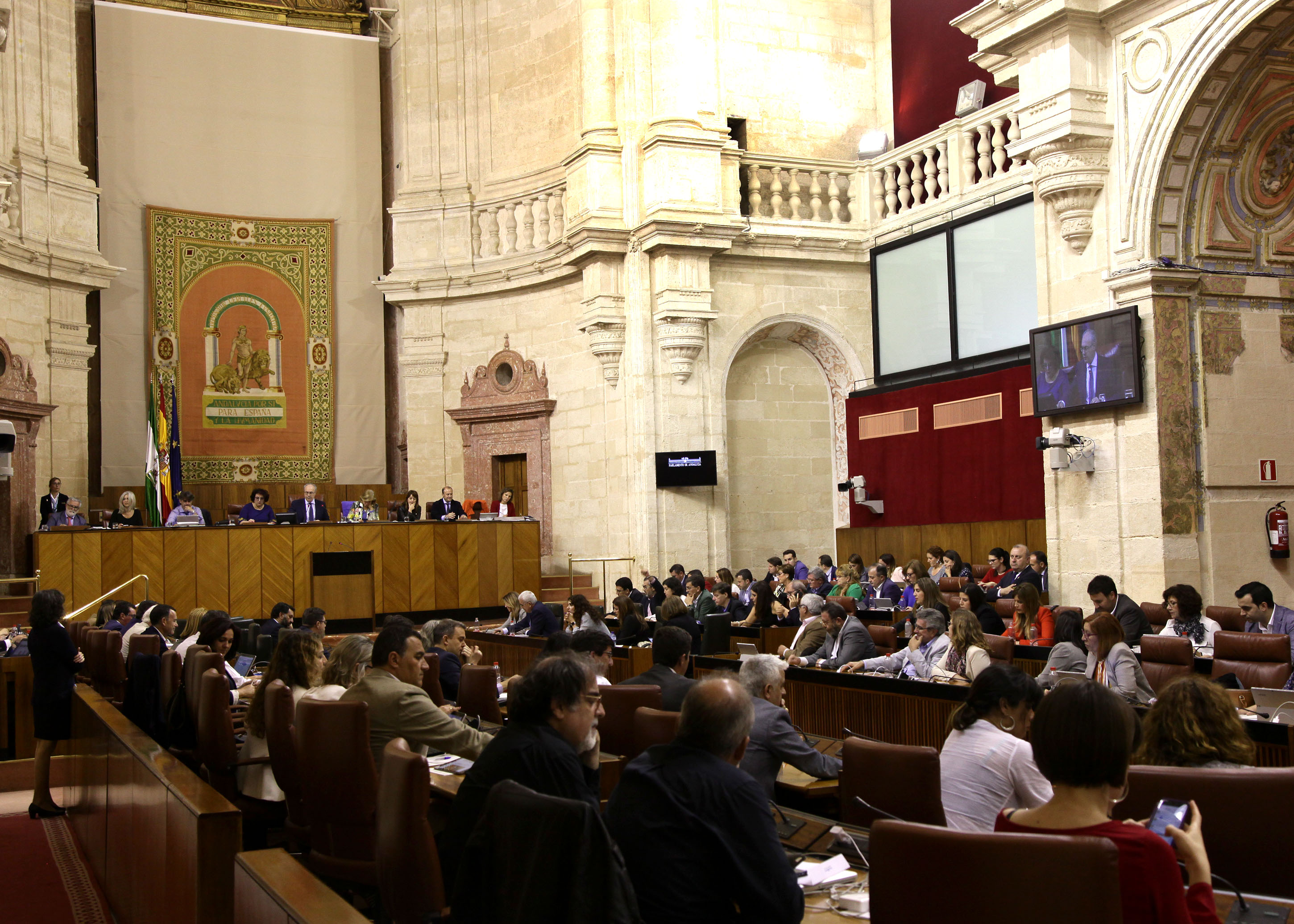 El Pleno del Parlamento, en una de las votaciones de la jornada