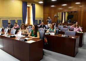 Diputados de la Comisin de Presidencia, durante la intervencin del consejero