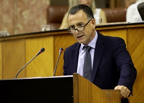 El diputado del Grupo Popular Pablo Venzal interviene ante el Pleno