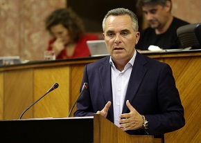 Juan Bueno, diputado del Grupo Popular, en el Pleno 