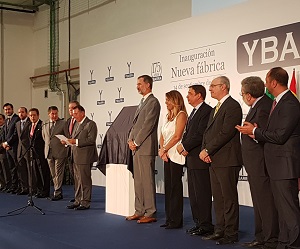  El presidente del Parlamento asiste a la inauguracin de la nueva fbrica de Ybarra, presidida por el Rey Felipe VI