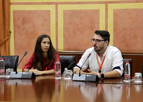 Jaime Glvez y Lourdes Escobar, de Cruz Roja Juventud Andaluca
 