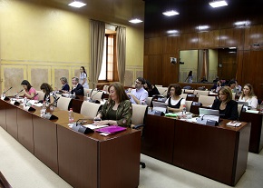 Diputados de la Comisin de Igualdad, en la sesin celebrada esta maana 