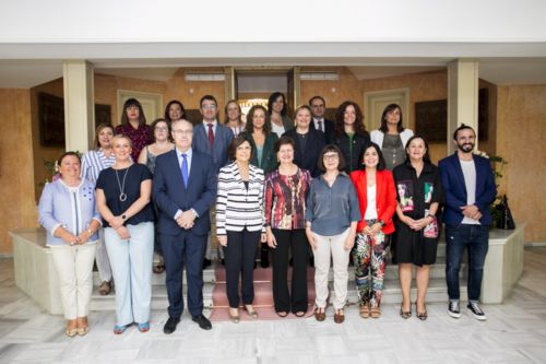  Asistentes al Grupo de Trabajo de Igualdad de Gnero de la CALRE que se celebra en la Asamblea de Murcia