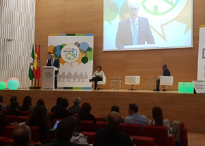  El presidente del Parlamento, Juan Pablo Durn, interviene en la presentacin de la Agenda Urbana de Andaluca