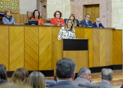   Susana Daz se dirige al candidato a la presidencia de la Junta de Andaluca en nombre del Grupo Socialista