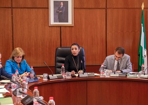  La presidenta, Marta Bosquet, expone a la Junta de Portavoces la propuesta de orden del da del prximo Pleno