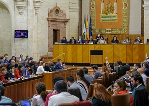  El Pleno del Parlamento, durante una de las votaciones de la sesin