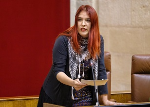  Luz Marina Dorado, nueva diputada del Grupo parlamentario Adelante Andaluca por la circunscripcin de Crdoba, promete acatar la Constitucin y el Estatuto de Autonoma para Andaluca