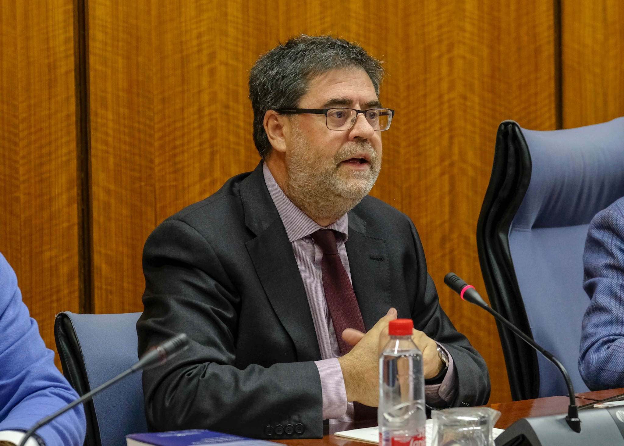  Antonio Lpez, presidente de la Cmara de Cuentas de Andaluca, que ha comparecido tanto en el Comisin de Hacienda como en la de Educacin
