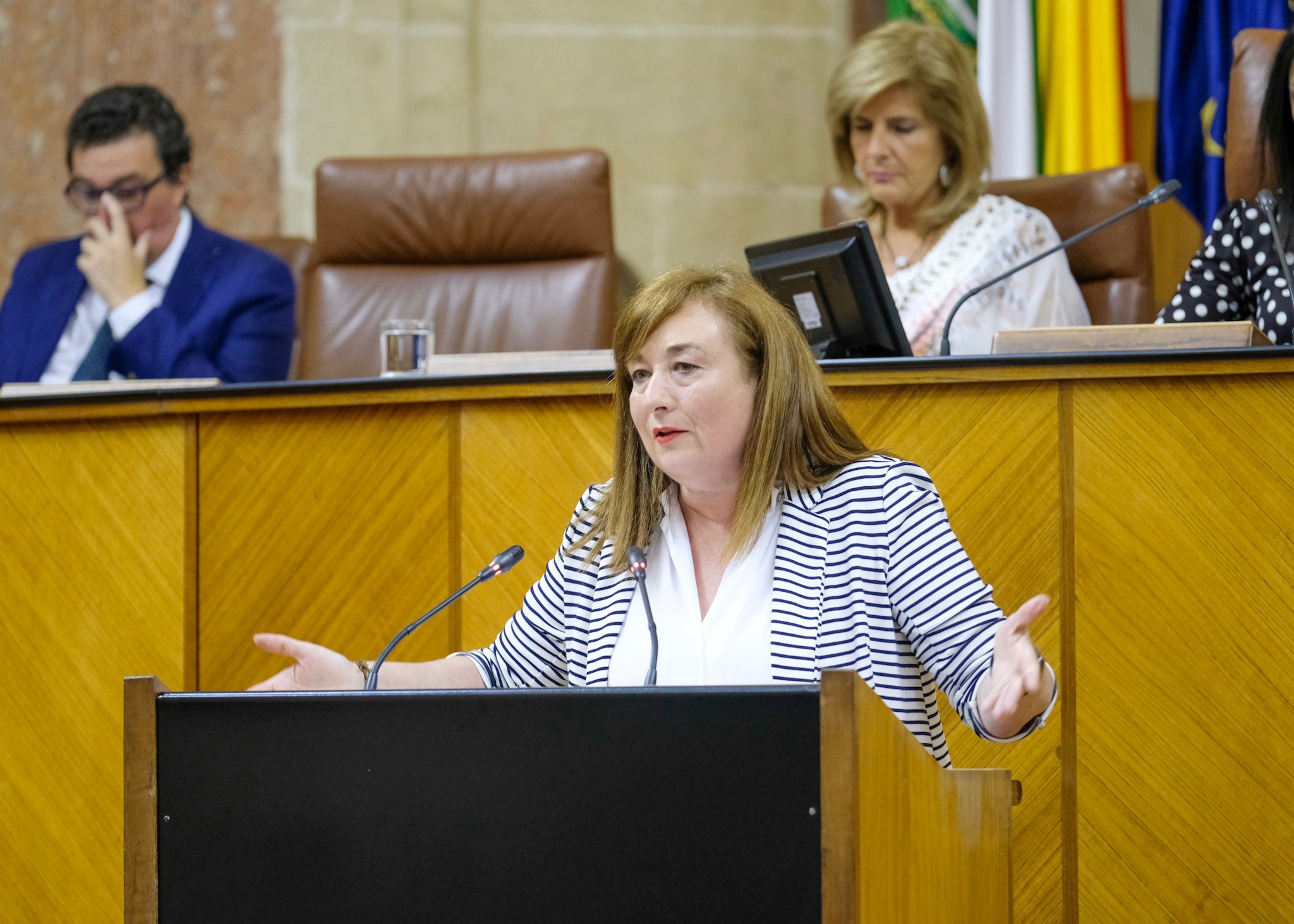   La diputada del Grupo Socialista Soledad Prez presenta al Pleno la proposicin de ley relativa a infancia y adolescencia de Andaluca