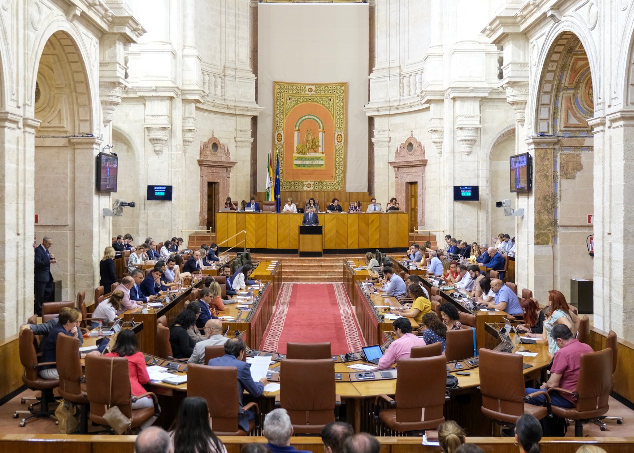  El Pleno del Parlamento, durante la presentacin del proyecto de Ley de creacin del Colegio de Terapeutas Ocupacionales de Andaluca 