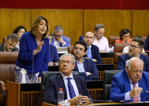  Susana Daz interviene en la sesin de control al presidente de la Junta de Andaluca