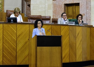 Mara Isabel Mora, del Grupo Adelante Andaluca, presenta una proposicin no de ley sobre transferencia de la sanidad penitenciaria al Servicio Andaluz de Salud