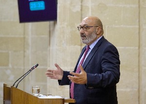Alejandro Hernndez, del Grupo parlamentario Vox en Andaluca, interviene en el debate de totalidad del proyecto de Ley del Presupuesto para 2019