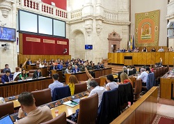  El Pleno del Parlamento, en una de las votaciones de la sesin