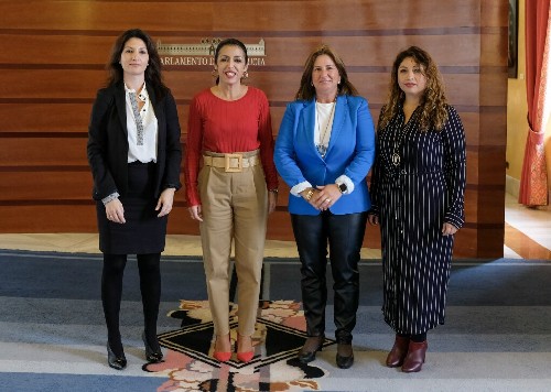  La presidenta del Parlamento, Marta Bosquet, recibe a la Asociacin Andaluza de Mujeres Empresarias del Medio Ambiente, Reciclaje y Tic (ANSEMAC)