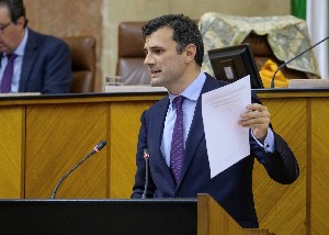  Bruno Garca de Len, del Grupo Popular, durante su intervencin en el Pleno