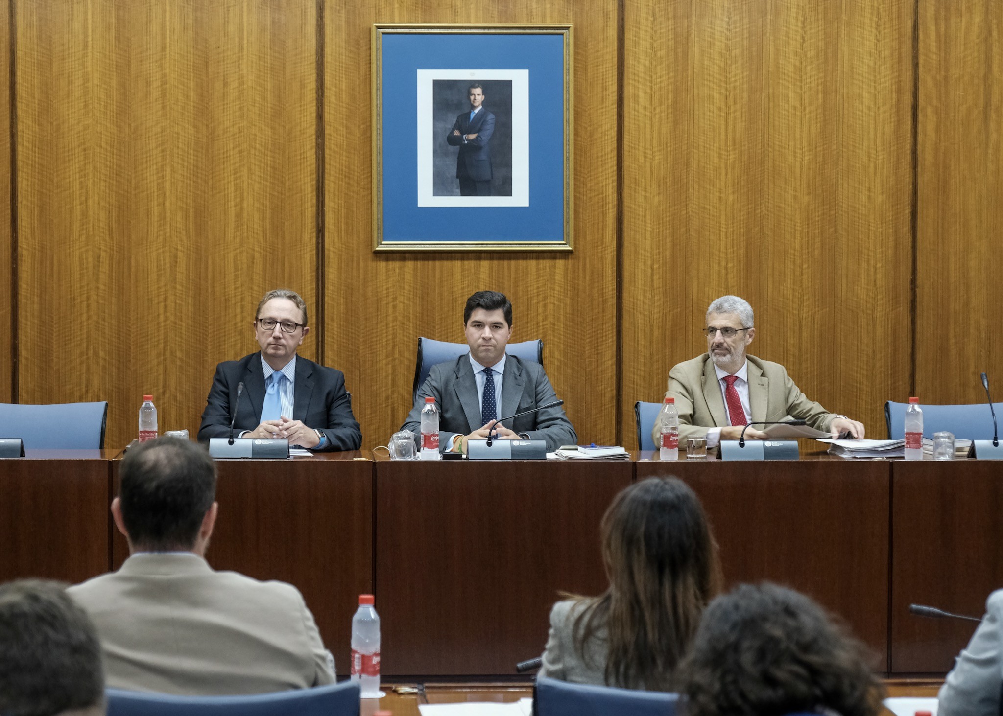 Manuel Recio asiste a la ltima comparecencia de la tarde de la Comisin de Investigacin Fundacin Andaluza Fondo de Formacin y Empleo 