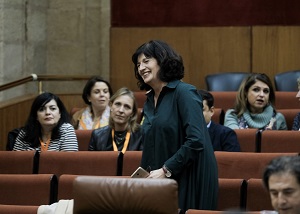  Pilar Gonzlez Modino, tras ser designada por el Pleno senadora en representacin de la Comunidad Autnoma de Andaluca