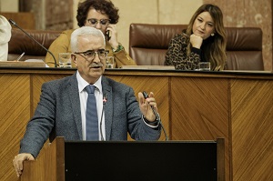 Manuel Jimnez Barrios, del Grupo parlamentario Socialista, interviene en el Pleno