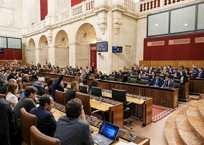  El Pleno del Parlamento durante la votacin de la Proposicin de Ley para el reconocimiento del 4 de diciembre
