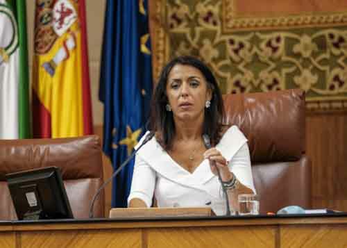  La presidenta del Parlamento de Andaluca, Marta Bosquet, inicia la sesin plenaria 